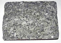 Ett litet foto av bergarten Granodiorit.
